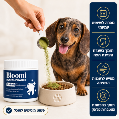 ®Bloomi אבקה דנטלית לכלבים